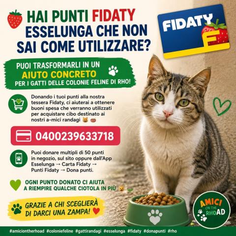 Punti fidaty Esselunga da donare per buono sconto da 27€ ogni 3000 punti