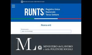 Schermata del RUNTS del bilancio associazioni