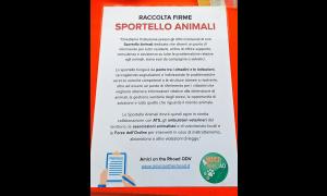Testo per la raccolta firme per lo Sportello di Tutela Animali nel Comune di Rho